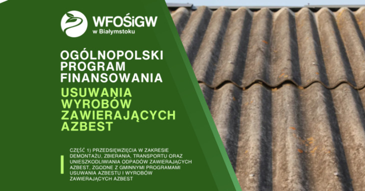 Pieniądze na usuwanie azbestu trafią do Rajgrodu i Wąsosza