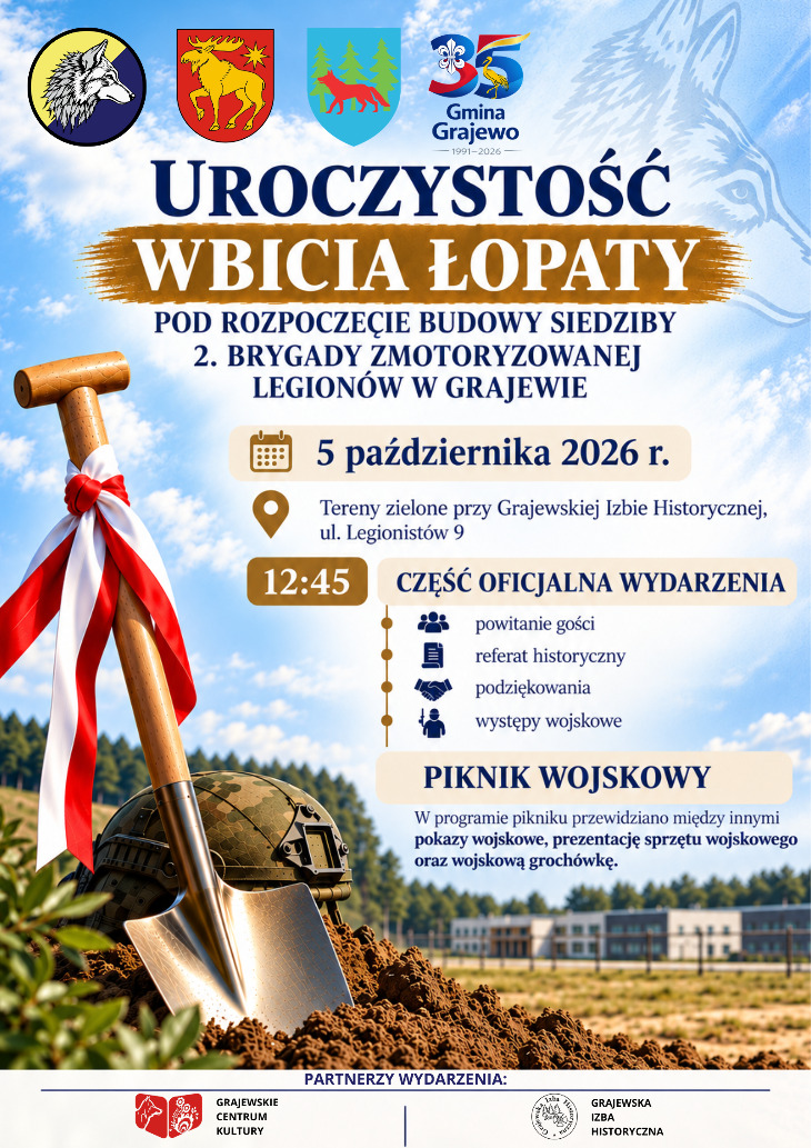 Symboliczne wbicie łopaty pod nową jednostkę i piknik wojskowy