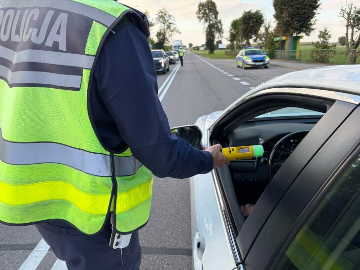 Podsumowanie poniedziałkowych kontroli trzeźwości