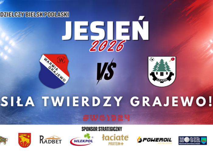 WARMIA Grajewo - CZARNI Czarna Białostocka 2:1