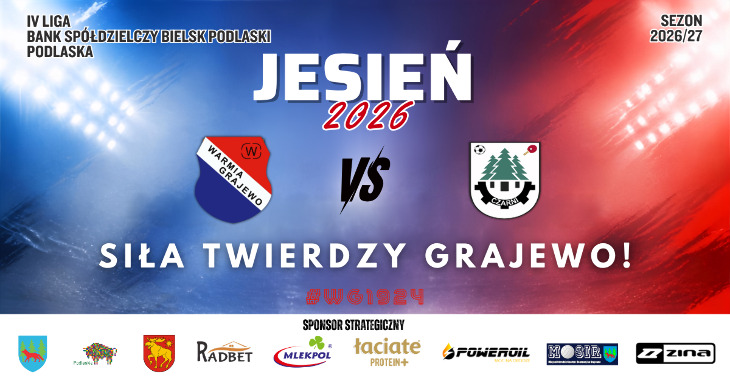 WARMIA Grajewo - CZARNI Czarna Białostocka 2:1