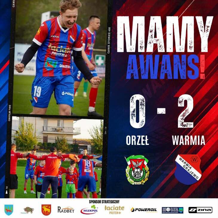 Puchar Polski: Warmia Grajewo wygrywa w Kolnie