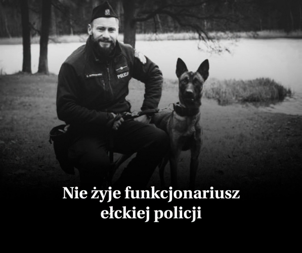 Tragiczna wiadomość z Ełku. Nie żyje funkcjonariusz policji