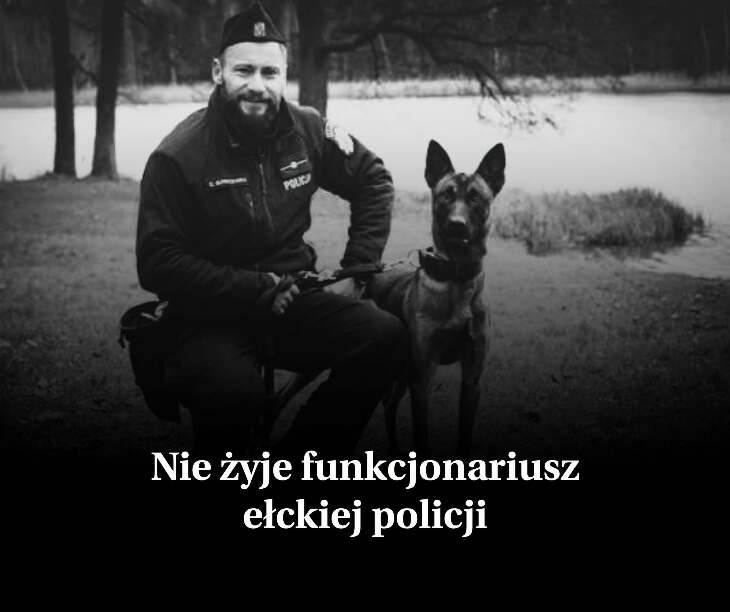 Tragiczna wiadomość z Ełku. Nie żyje funkcjonariusz policji