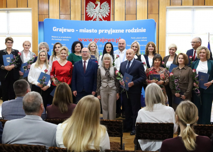 Uroczyste obchody Dnia Edukacji Narodowej w Grajewie