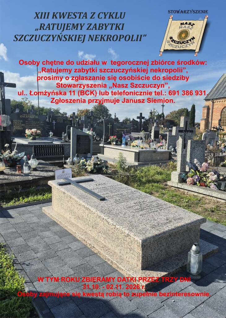 Ratujemy zabytki szczuczyńskiej nekropolii
