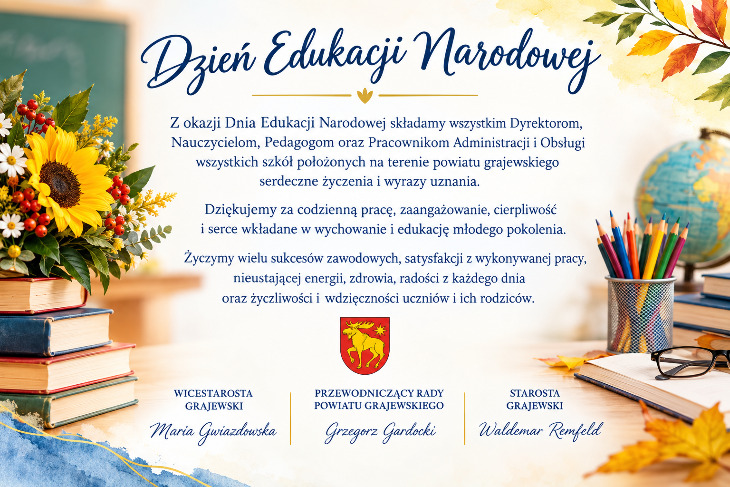 Dzień dobry! Dziś obchodzimy Dzień Edukacji Narodowej