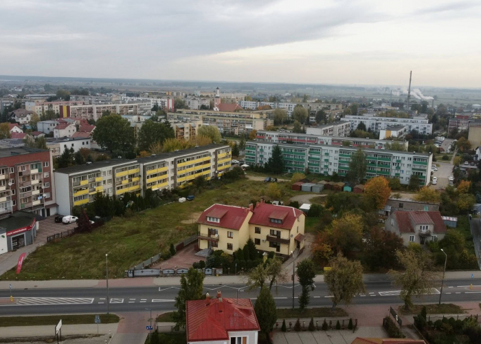 Nad dachami Grajewa: Malownicze Grajewo w barwach złotej jesieni