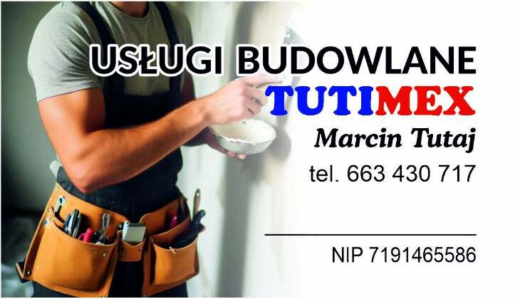 Budownictwo, remonty, wykończenia - TUTIMEX!