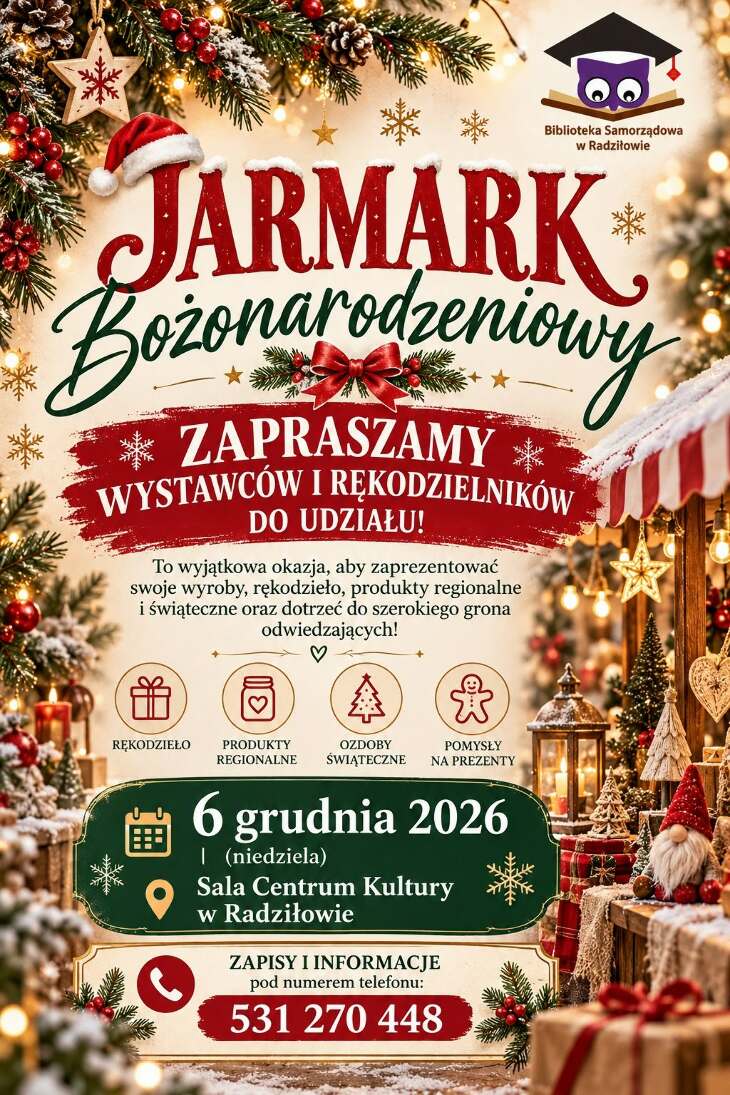 Radziłów. Jarmark Bożonarodzeniow 2026