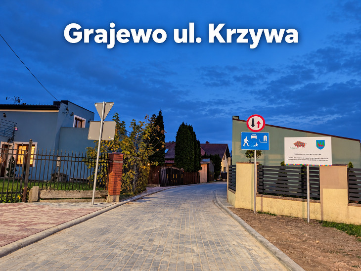 Ulica Krzywa w Grajewie już przejezdna!