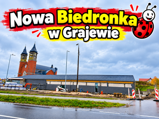 Nowa Biedronka. Trwają prace budowlane w sąsiedztwie kościoła i Dino