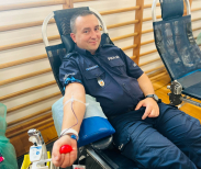 Grajewski policjant oddał już ponad 17 litrów krwi!