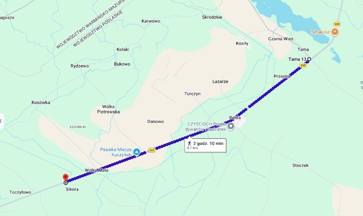 Zielone światło dla trasy rowerowej Tama - Sikora