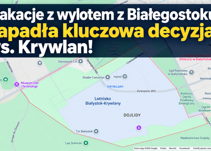 Lotnisko w Białymstoku? Sejmik zgodził się na utworzenie spółki 