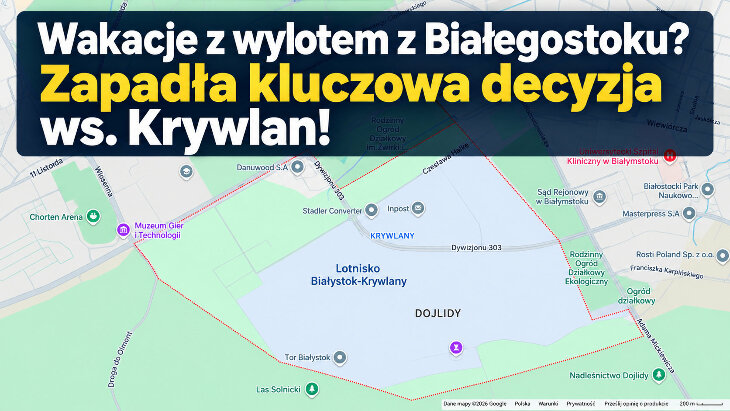 Lotnisko w Białymstoku? Sejmik zgodził się na utworzenie spółki 