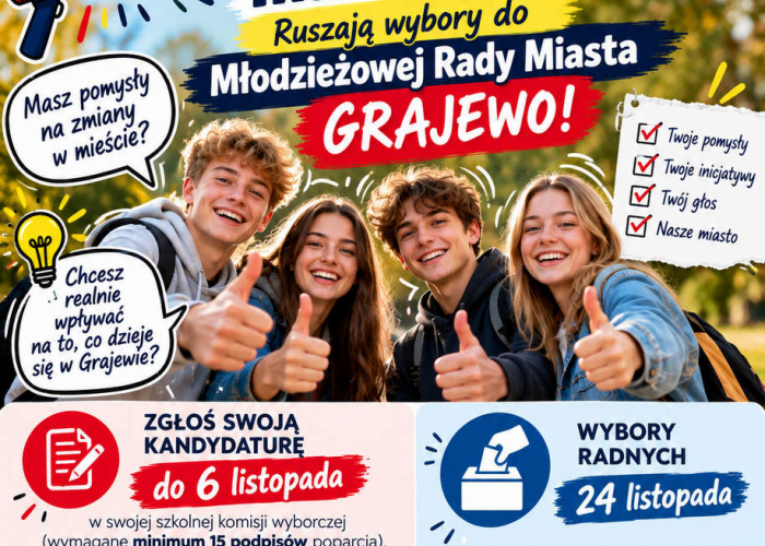Ruszają wybory do Młodzieżowej Rady Miasta Grajewo!