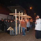10. Zakończenie Drogi Krzyżowej w kościele w Szczuczynie w Wielki Piątek.