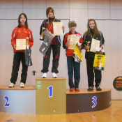 2. CHEŁM Adrianna Zańko na podium (1 od prawej)