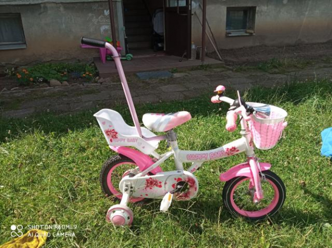 Grajewo ogłoszenia: Sprzedam rowerek dziewczęcy na kołach 12