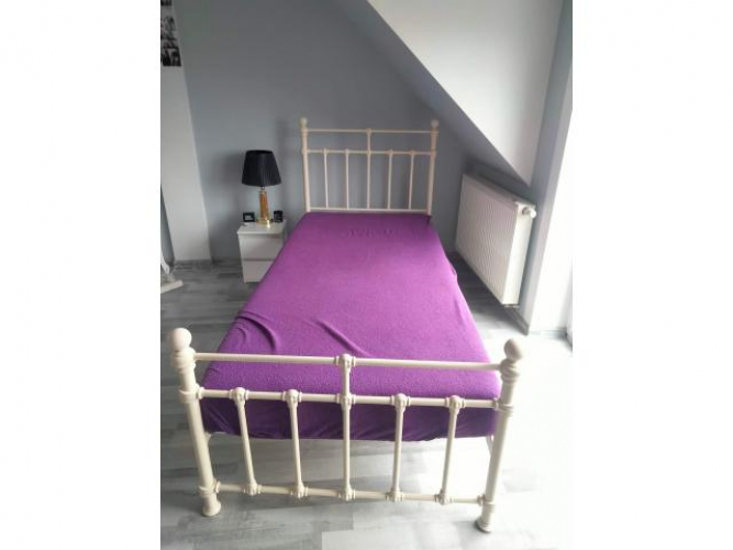 Grajewo ogłoszenia: Sprzedam łóżko jednoosobowe metalowe, wymiary 90/220 materac w...