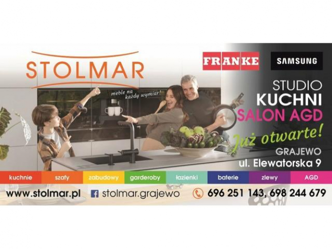 Grajewo ogłoszenia: Salon AGD i studio mebli STOLMAR
Grajewo, ul. Elewatorska 9...