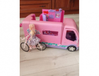 Grajewo ogłoszenia: Kamper dla lalek barbie z akcesoriami duży samochód bus i rower...