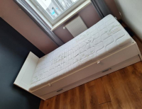 Grajewo ogłoszenia: Sprzedam łóżko z szufladą 90cmx200cm, bez materaca i stelażu....