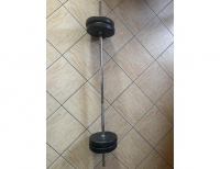 Grajewo ogłoszenia: Sprzedam sztangę z obciążeniem łącznie 40kg (na zdjęciu 20kg)