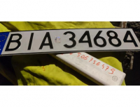 Grajewo ogłoszenia: Znaleziono tablicę rejestracyjną.