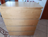 Grajewo ogłoszenia: Komoda Malm Ikea stan bdb -.Rozm.wys.100 .głęb. 48.5....