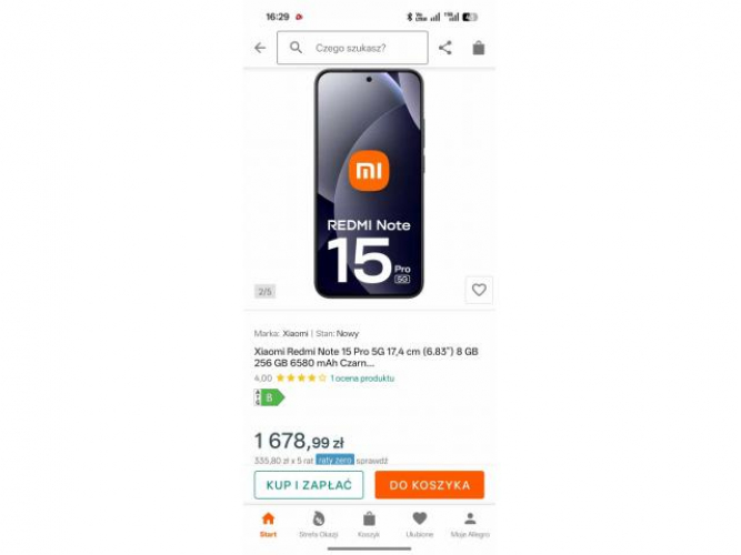 Grajewo ogłoszenia: Witam sprzedam nowy telefon Xaoimi redmi note 15 pro 5G 8/256 GB...