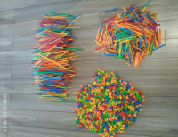 Grajewo ogłoszenia: Sprzedam klocki słomki plastikowe, stan bardzo dobry