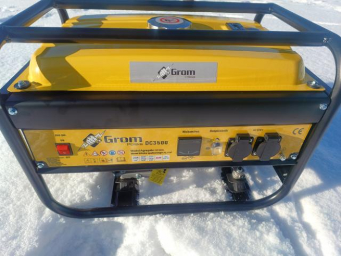 Grajewo ogłoszenia: Generator agregat prądotwórczy Grom DC3500 o mocy 5400W, nowy,...