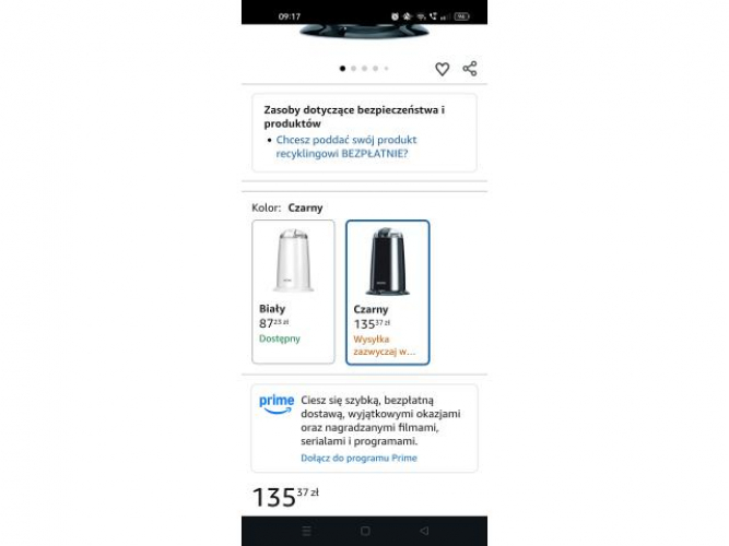 Grajewo ogłoszenia: Sprzedam kilka razy użyty młynek do kawy. Stan idealny.