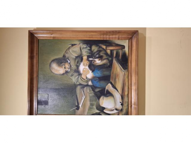 Grajewo ogłoszenia: Sprzedam obraz malowany na płótnie (w ramie drewnianej z dębu),...