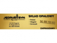 Grajewo ogłoszenia: SKŁAD OPAŁOWY Jędruś i Syn sp. z o.o.
Rajgród, Rajgrodzik 21...