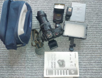 Grajewo ogłoszenia: Sprzedam bogato wyposażony zestaw fotograficzny 
Aparat...