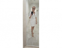 Grajewo ogłoszenia: Sprzedam sukienkę, raz założona. Pasuje na chrzest, komunię....