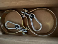 Grajewo ogłoszenia: Hak, obejma huśtawkowa okrągła 120 Karabińczyk 2  sztuki