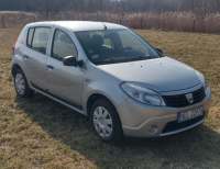 Grajewo ogłoszenia: Sprzedam bardzo zadbaną Dacię Sandero 1,4 benzyna + LPG z 2009.r....