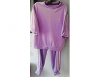 Grajewo ogłoszenia: Sprzedam nowy dres welurowy lila kolor L-XL za 45 zł