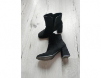 Grajewo ogłoszenia: Botki zamsz wiosenne nie ocieplane rozm.37 stan bdb