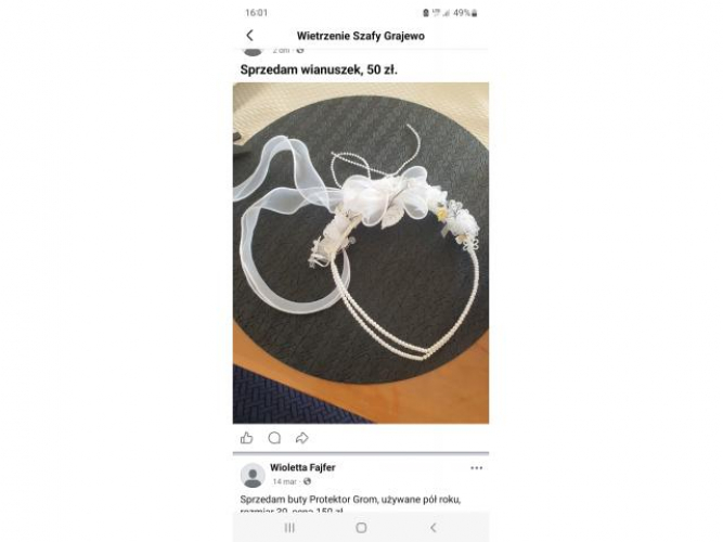 Grajewo ogłoszenia: Sprzedam wianuszek