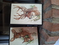 Grajewo ogłoszenia: Sprzedam dwa obrazki wyszywane w bardzo stabilnej ramie