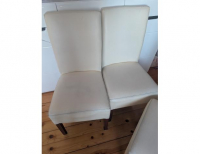 Grajewo ogłoszenia: Sprzedam używane krzesła, 8 sztuk, kremowe, nie są porwane lecz...