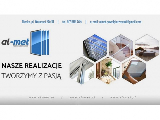 Grajewo ogłoszenia: Al-Met Producent stolarki okiennej

* Systemy przesuwne
*...