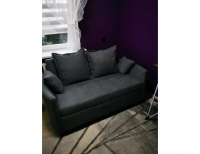 Grajewo ogłoszenia: Wygodna, rozkładana sofa w kolorze ciemnoszarym. Mebel jest w...