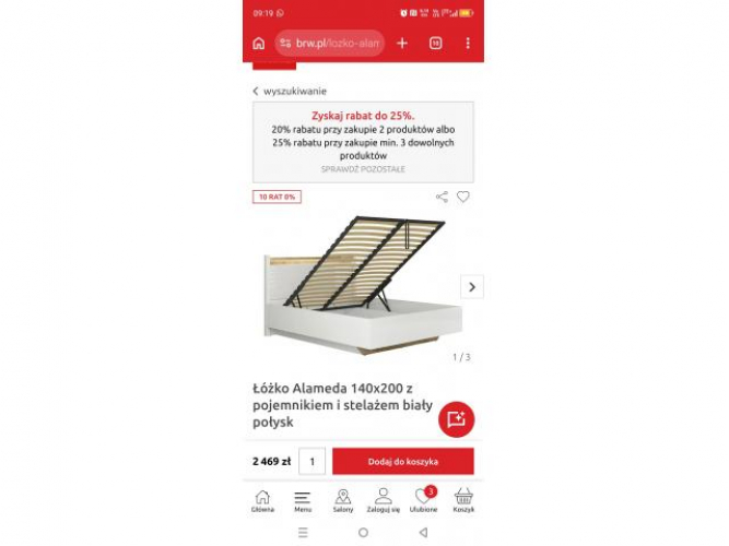 Grajewo ogłoszenia: Sprzedam Łóżko Alameda 160cm x 200cm że stelażem i...