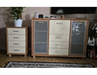 Grajewo ogłoszenia: Sprzedam komodę (160×120×40) i słupek z szufladami (60×90×40).